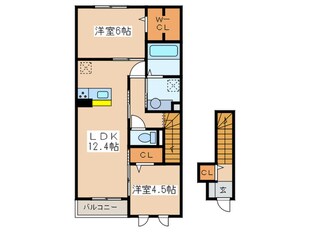 サニーメゾン大野台の物件間取画像